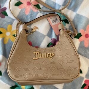 Café color Juicy Couture Semi Charmed Hobo bag.